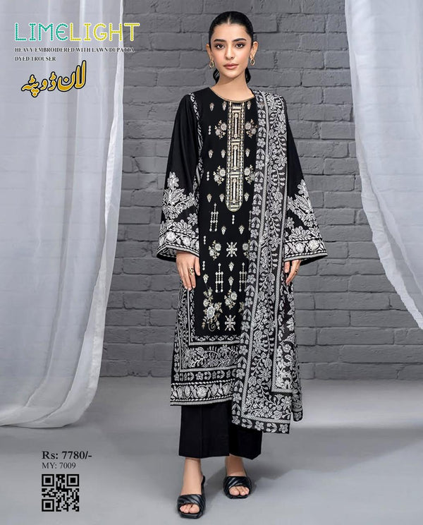 LIMELIGHT LAWN 3PC With Lawn Dupatta
