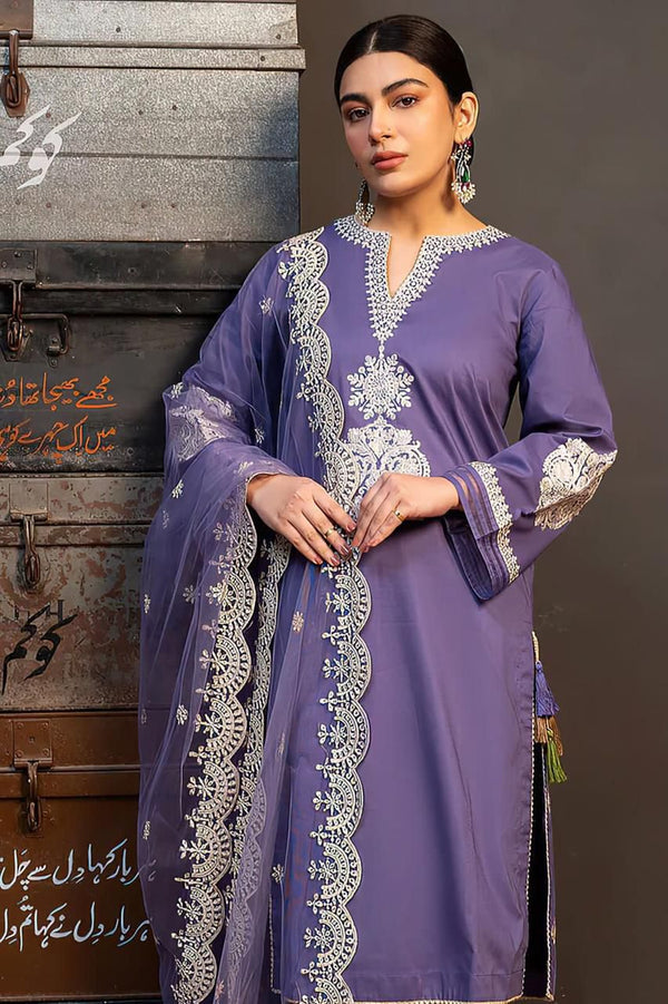 COCO BY ZARA SHAHJAHAN With ORGANZA Embroidery Dupatta