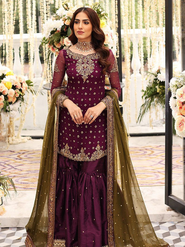 AISHA IMRAN Front Full heavy Embroided With Full Embroided Dupatta