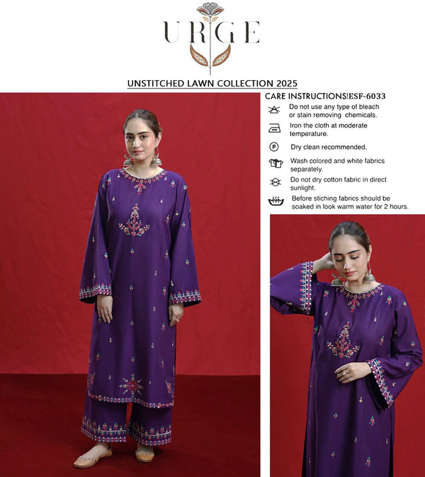 URGE UNSTITCHED LAWN COLLECTION 2025