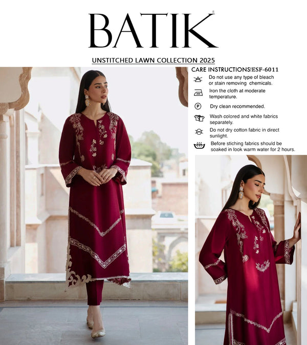 BATIK UNSTITCHED LAWN COLLECTON 2025