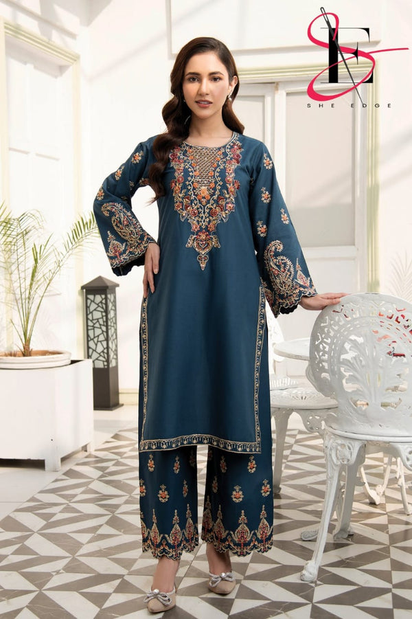 She Edge UNSTITCHED LAWN COLLECTION 2025